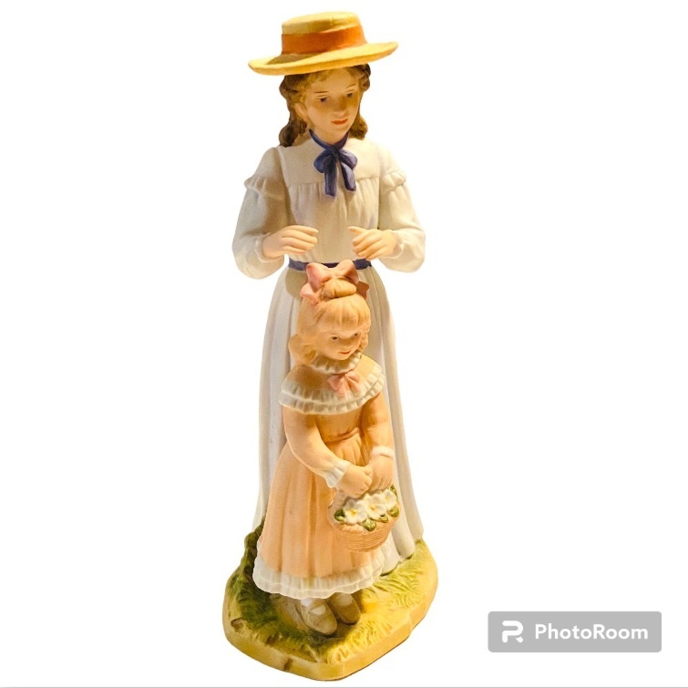 HOMCO Logo Figurine #1478 MOTHER & YOUNG GIRL Home Interiors Decor.